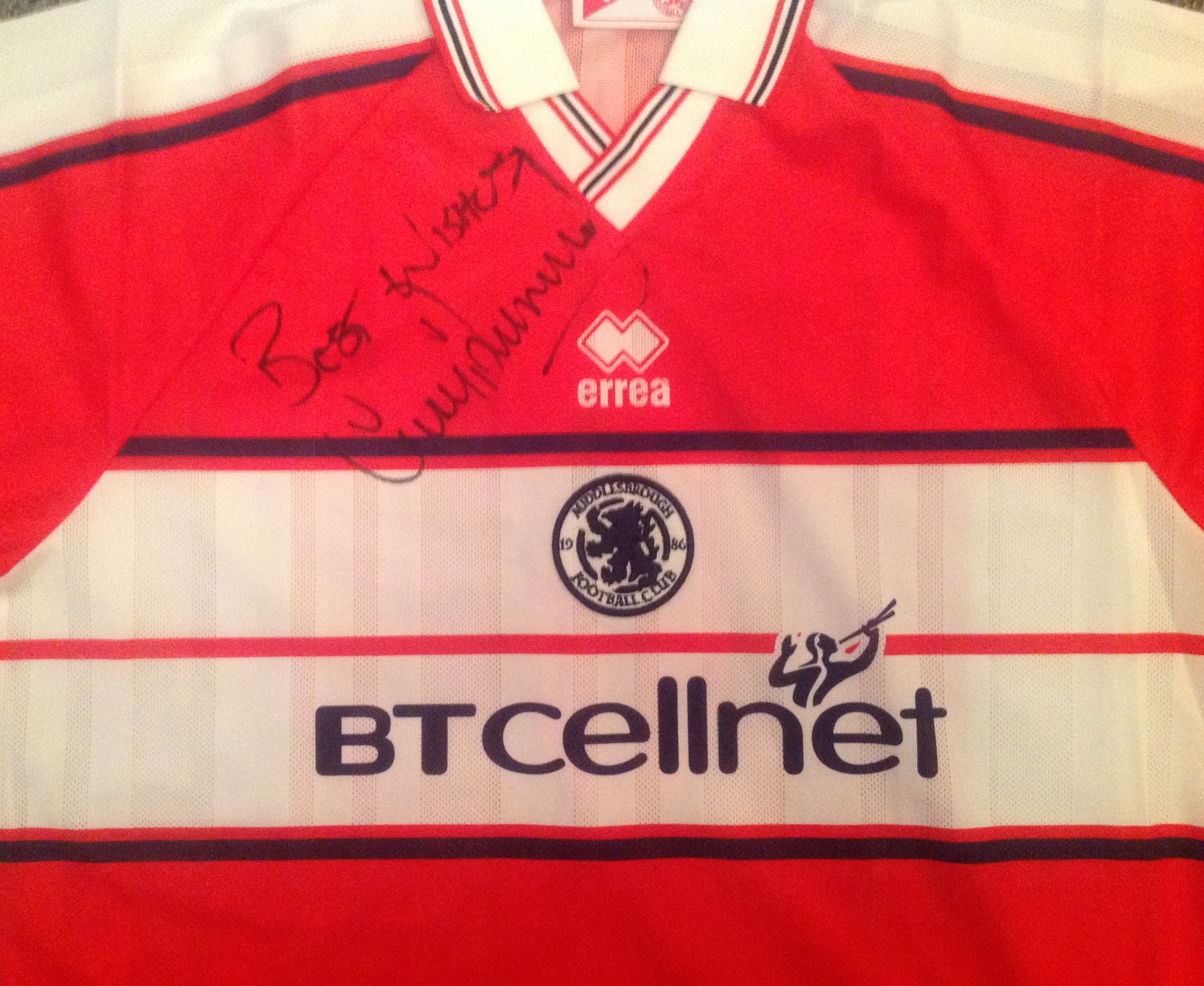 Football Gary Pallister signed Middlesbrough no 6 home shirt. Gary Andrew Pallister, born 30 June - Image 2 of 3