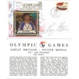 Olympic commemorative FDC The Olympic Games Barcelona 1992 medal winners collection signed by Ray