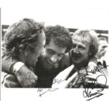 Football Peter Shilton & Kenny Burns Signed 1978 Nottingham Forest 8x10 Press Photo. Good Condition.