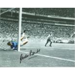 Football Gordon Banks Signed England 1970 Pele Save 8x10 Photo. Good Condition. All signed pieces