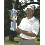 Golf Retief Goosen 10x8 signed colour photo pictured after winning the US open. Retief Goosen,