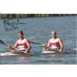 Franziska Weber 6x4 signed colour photo Olympic Gold medallist in Canoeing for Germany at the 2012