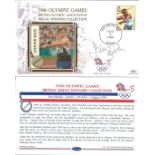 Olympic commemorative FDC 1996 Olympic Games British Medal Winners collection signed by Steve