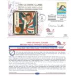 Olympic commemorative FDC 1996 Olympic Games British Medal Winners collection signed by Graeme Smith