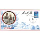 Olympic commemorative FDC Sydney Australia sporting glory 2000 signed by Mark Covell sailing star