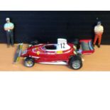 Motor Racing Model Niki Lauda Ferrari 1977 Formula One 1. 42 scale model. Good Condition. All signed