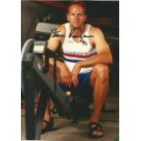 Rowing Steve Redgrave Signed Olympic Rowing 7x9 Photo. Good Condition. All signed pieces come with a