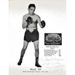 Boxing Willie Pep 10x8 signed b/w photo dedicated. Guglielmo Papaleo, September 19, 1922 -