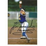Olympics Lisa Fernandez 6x4 signed colour photo of the Triple Olympic gold medallist in Softball for