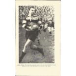 Rugby Union Bleddyn Williams signed 9x5 b/w mounted magazine page. Bleddyn Llewellyn Williams MBE,