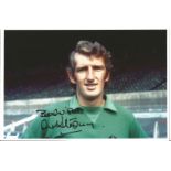 Football Alex Stepney Signed Manchester United 7x10 Photo. Good Condition. All signed pieces come