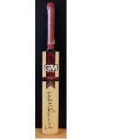 Cricket Richie Benaud signed miniature Gunn and Moore cricket bat. Richard Benaud, OBE, 6 October