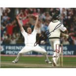 Cricket Andrew 'Freddie' Flintoff Signed England Cricket 8x10 Photo. Good Condition. All signed
