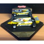 Motor Racing Model J. P Jabouille Renault RE23 Australian G. P winner 1980 1. 43 scale model. Good