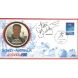 Olympic commemorative FDC Sydney Australia sporting glory 2000 signed by Steve Backley javelin