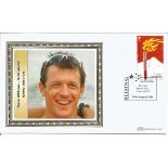 Olympic commemorative FDC Beijing 2008 dedicated to Steve Williams rowing Mens four gold medallist