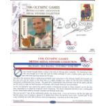 Olympic commemorative FDC 1996 Olympic Games British Medal Winners collection signed by Max Sciandri