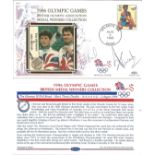 Olympic commemorative FDC 1996 Olympic Games British Medal Winners collection signed by Tim Henman
