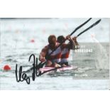 Kay Bluhm 6x4 signed colour photo Triple Olympic gold medallist in canoeing he won three gold medals