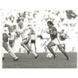 Football Ray Wilkins Signed 1982 England 8x10 Press Photo. Good Condition. All signed pieces come