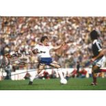 Football Kenny Sansom Signed 1982 England 8x10 Press Photo. Good Condition. All signed pieces come