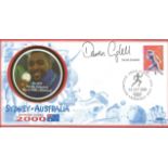 Olympic commemorative FDC Sydney Australia sporting glory 2000 signed by Darren Campbell Athletics
