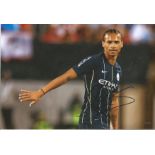 Football Leroy Sane Signed Manchester City 8x12 Photo. Good Condition. All signed pieces come with a