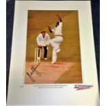 Cricket 22x16 Joel Garner sporting masters signed colour photo pictured in action during the World