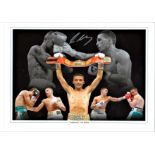 Boxing Lightning Lee Selby colour montage photo. High quality 16x12 colour photo of the current