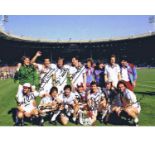 Autographed 16 x 12 photo, WEST HAM UNITED 1980, a superb image depicting players celebrating with