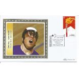 Olympic commemorative FDC Beijing 2008 dedicated to Chris Hoy cycling Mens keirin gold medallist