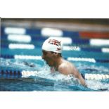 Margaret Kelly 6x4 signed colour photo Olympic Silver medallist in the 4x100 swimming relay for