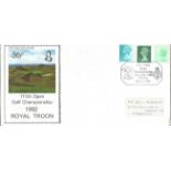 Golf 111th OPEN Golf Championship 1982 Royal Troon FDC PM 18th July 1982 Troon Ayrshire, address