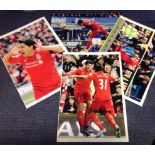 Football Louis Suarez collection 4 superb 16x12 colour photos one signed of the Uruguayan time at
