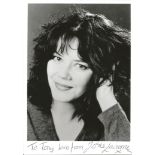 Josie Lawrence signed 7x5 b/w photo. English comedian and actress best known for her work with the