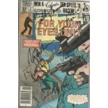 For Your Eyes Only #2 Marvel signed US comic (signed on front cover by Roger Moore, Carole