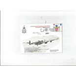 Frank Hogan 622 sqn WW2 signed Lancaster Association 40th ann Operation Taxable cover. Good