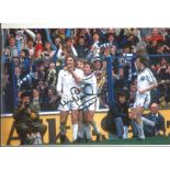Autographed 12 x 8 photo, TONY CURRIE, a superb image depicting the Leeds United midfielder