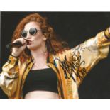 Music Jess Glynne 8 x 10 inch signed colour photo. Good Condition. All signed pieces come with a