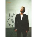 Michael Ball Singer Signed 8x12 Picture. Good Condition. All signed pieces come with a Certificate