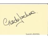 Glenda Jackson signed album page. Good Condition. All signed pieces come with a Certificate of