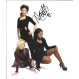 Music Sugababes 10x8 colour photo signed by three members of the group. Good Condition. All signed