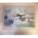 World War Two print 20x24 titled Halifax by the artist Robert Taylor signed by 6 world war two