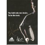 Tim Henman Signed Tennis Promo Photo. Good Condition. All signed pieces come with a Certificate of
