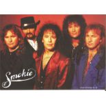 Smokie signed 6x4 colour photo. Good Condition. All signed pieces come with a Certificate of
