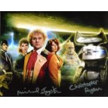 Doctor Who. 8 x 10 inch Doctor Who photo signed by Christopher Ryan and Michael Jayston. Good