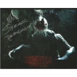 Mark Steger Stranger Things hand signed 10x8 photo. This beautiful hand signed photo depicts Mark