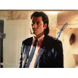 John Travolta. 16x12 inch photo from the movie 'Pulp Fiction' signed by actor John Travolta. Good