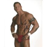 Randy Orton signed 10 x 8 colour Wrestler Portrait Photo, from in person collection autographed at