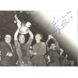 Bobby Charlton signed 6x4 b/w photo. Good Condition. All signed pieces come with a Certificate of